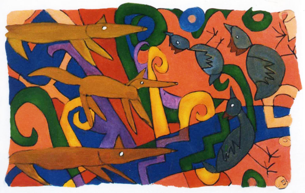 «Полювання з перетворенням». 1999. Полотно, олія